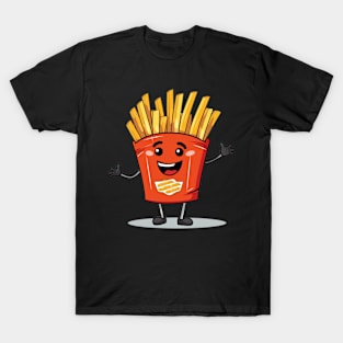 kawaii french fries T-Shirt cute potatofood T-Shirt